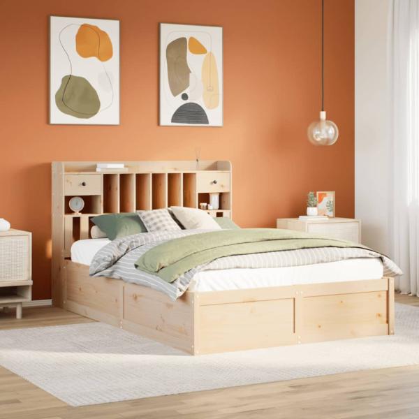 ARDEBO.de - Massivholzbett ohne Matratze 150x200 cm Kiefernholz