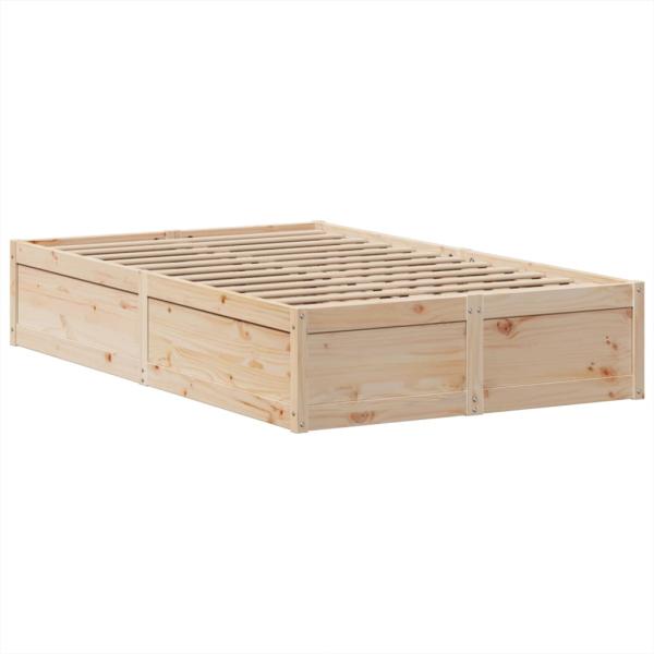 Massivholzbett ohne Matratze 135x190 cm Kiefernholz