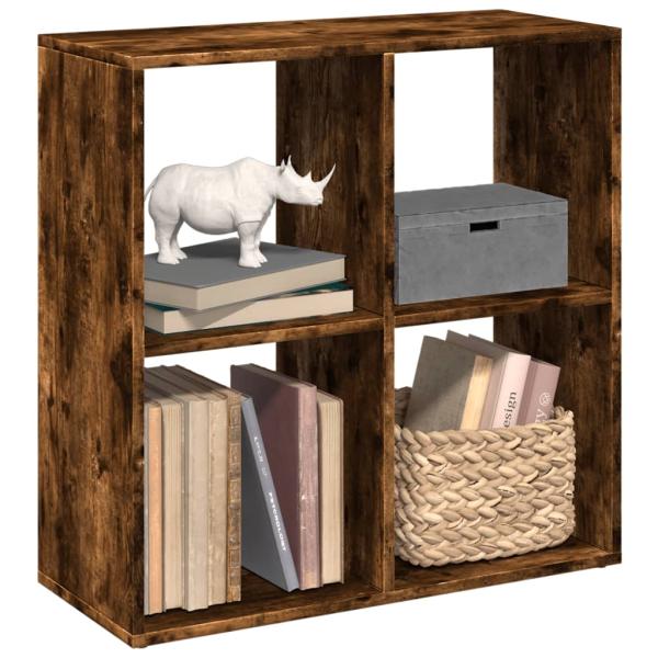 ARDEBO.de - Raumteiler-Bücherregal Räuchereiche 69,5x29x69,5 cm