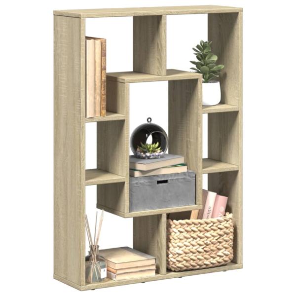 ARDEBO.de - Bücherregal Sonoma-Eiche 63x20x90 cm Holzwerkstoff