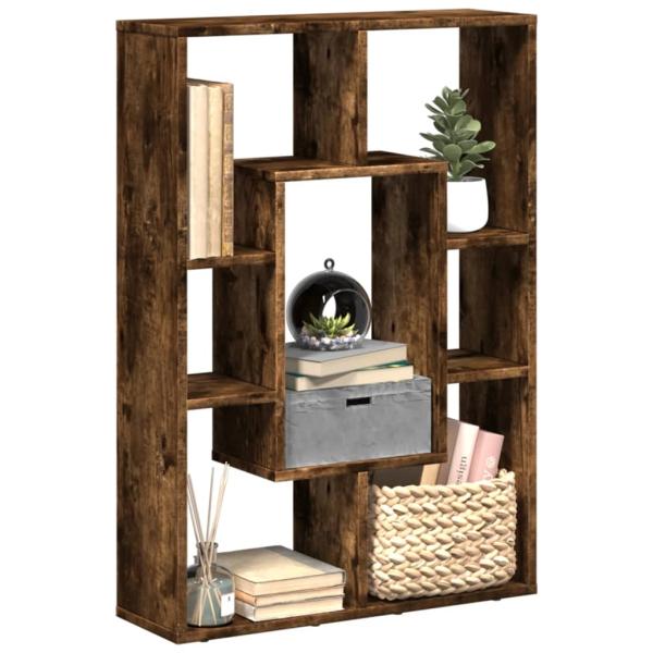 ARDEBO.de - Bücherregal Räuchereiche 63x20x90 cm Holzwerkstoff