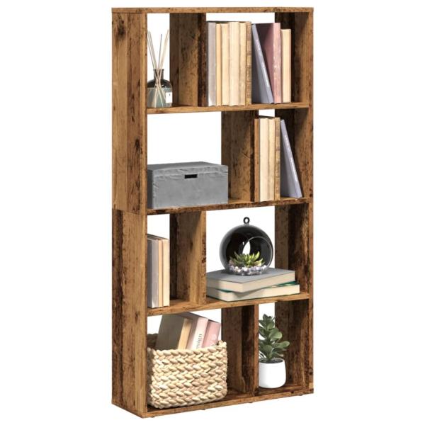 ARDEBO.de - Bücherregal Altholz-Optik 60x20x120 cm Holzwerkstoff