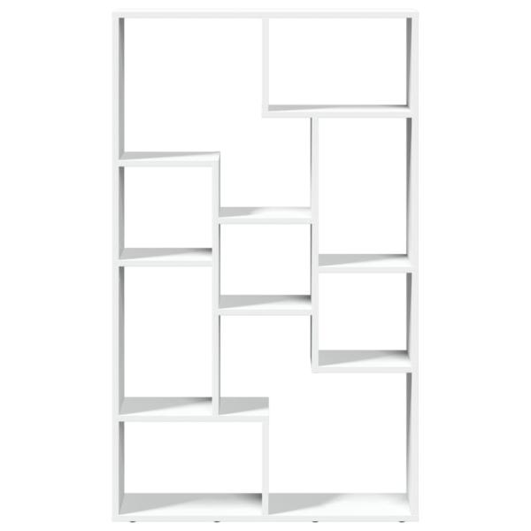 Bücherregal Weiß 72x20x120 cm Holzwerkstoff