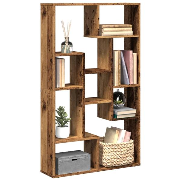 ARDEBO.de - Bücherregal Altholz-Optik 72x20x120 cm Holzwerkstoff