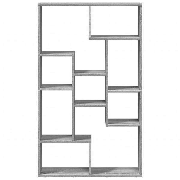Bücherregal Grau Sonoma 72x20x120 cm Holzwerkstoff