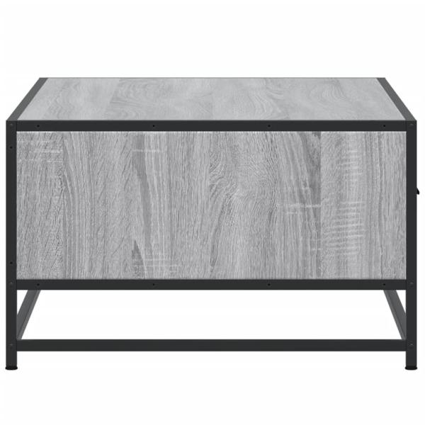 Couchtisch Grau Sonoma 90x57x35 cm Holzwerkstoff und Metall
