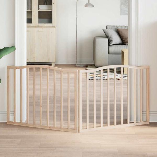 ARDEBO.de - 2-tlg. Hundetor Faltbar 160 cm Pappelholz