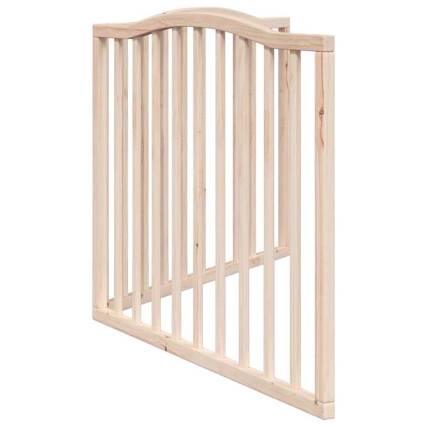 2-tlg. Hundetor Faltbar 160 cm Pappelholz