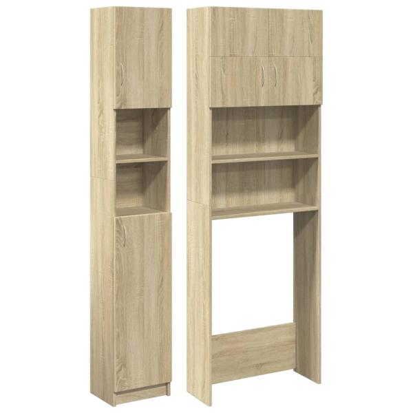 ARDEBO.de - 2-tlg. Badmöbel-Set Sonoma-Eiche Holzwerkstoff