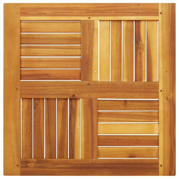 Tischplatte 60x60x2 cm Quadratisch Massivholz Akazie