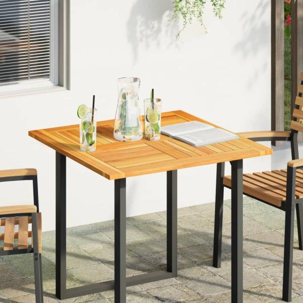 ARDEBO.de - Tischplatte 80x80x2,2 cm Quadratisch Massivholz Akazie