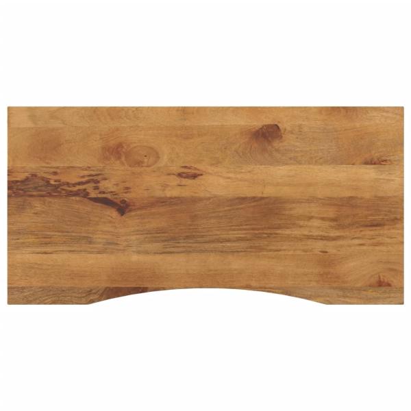 ARDEBO.de - Schreibtischplatte mit Aussparung 110x50x2,5cm Massivholz Mango