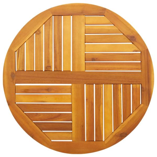 ARDEBO.de - Tischplatte Ø70x2 cm Rund Massivholz Akazie