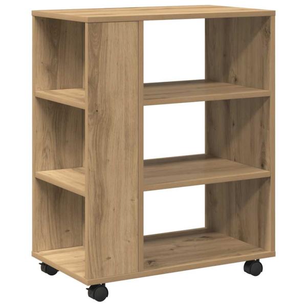 Rollcontainer Artisan-Eiche 60x35x75 cm Holzwerkstoff