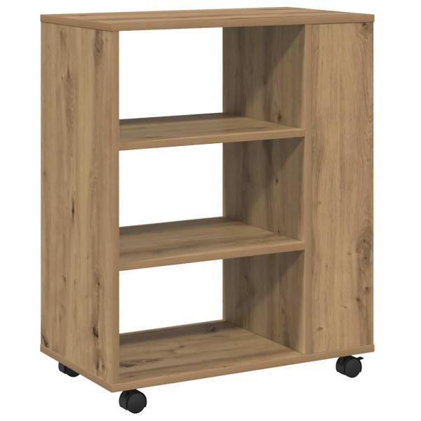 Rollcontainer Artisan-Eiche 60x35x75 cm Holzwerkstoff