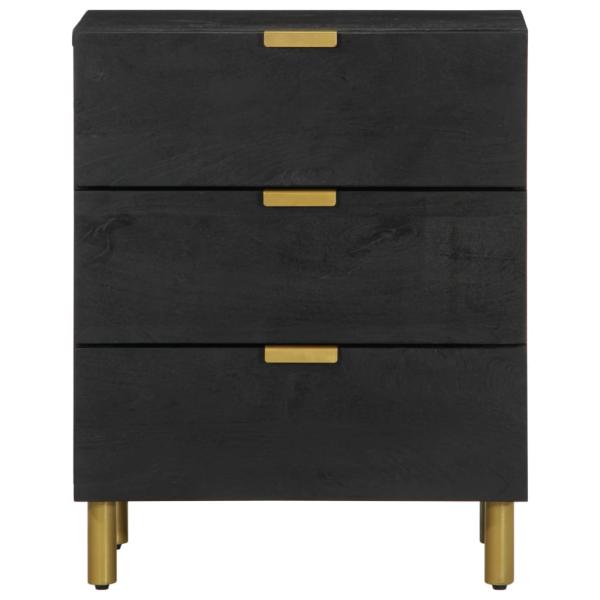 Nachttisch Schwarz 50x33x62 cm Holzwerkstoff