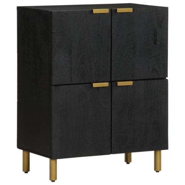ARDEBO.de - Sideboard Schwarz 60x33x75 cm Holzwerkstoff
