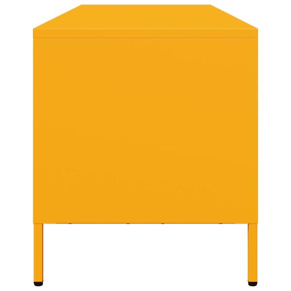 TV-Schrank Senfgelb 135x39x43,5 cm Kaltgewalzter Stahl