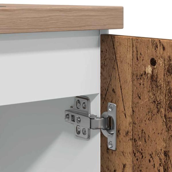 Spülenunterschrank Altholz-Optik 80x46x81,5 cm Holzwerkstoff