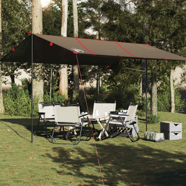 ARDEBO.de - Tarp Braun 451x420 cm Wasserdicht