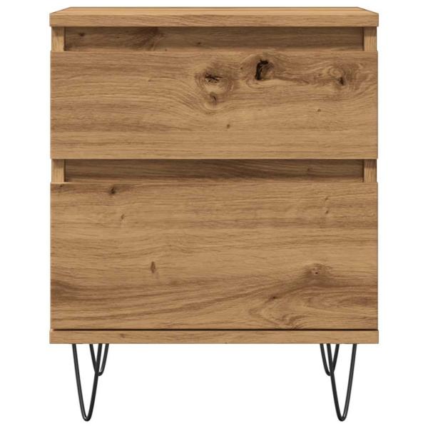 Nachttische 2 Stk. Artisan-Eiche 40x35x50 cm Holzwerkstoff
