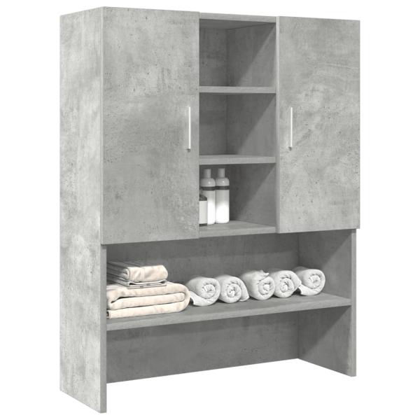 ARDEBO.de - Waschmaschinenschrank Betongrau 70,5x25,5x90 cm