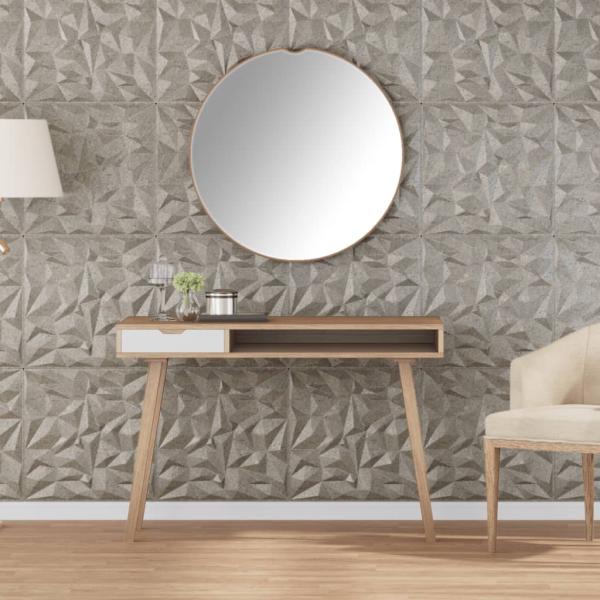 ARDEBO.de - Wandpaneele 48 Stk. Beton 50x50 cm XPS 12 m² Amethyst
