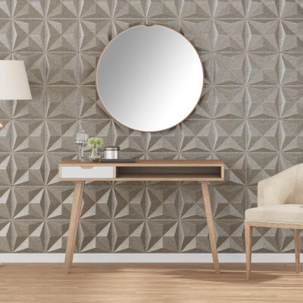 ARDEBO.de - Wandpaneele 24 Stk. Beton 50x50 cm XPS 6 m² Origami