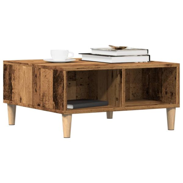 ARDEBO.de - Couchtisch Altholz-Optik 60x60x30 cm Holzwerkstoff