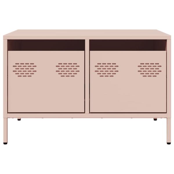 TV-Schrank Rosa 68x50x43,5 cm Kaltgewalzter Stahl