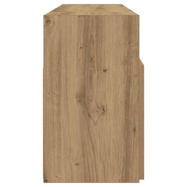 TV-Schrank mit LED-Leuchten Artisan-Eiche 120x30x50 cm