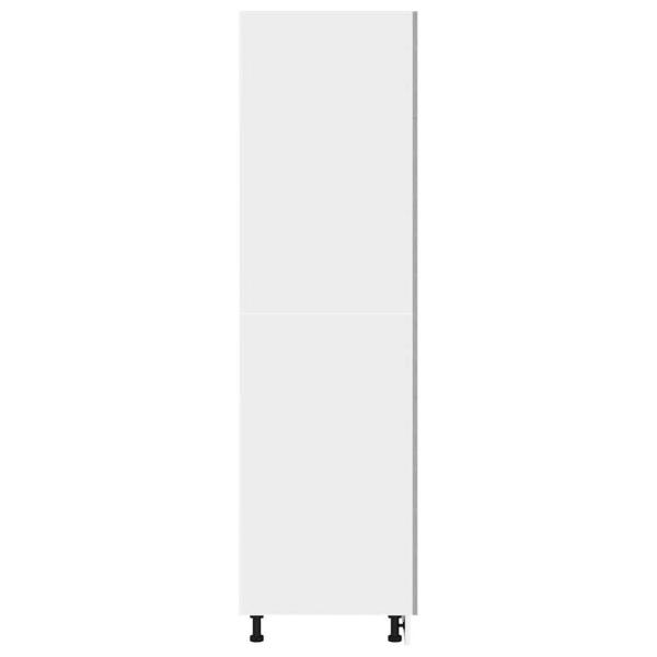 Kühlumbauschrank Betongrau 60x57x207 cm Holzwerkstoff