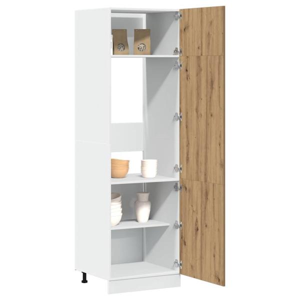 ARDEBO.de - Kühlumbauschrank Artisan-Eiche 60x57x207 cm Holzwerkstoff