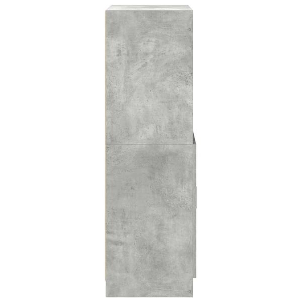 Küchenschrank Betongrau 57x41,5x131,5 cm Holzwerkstoff