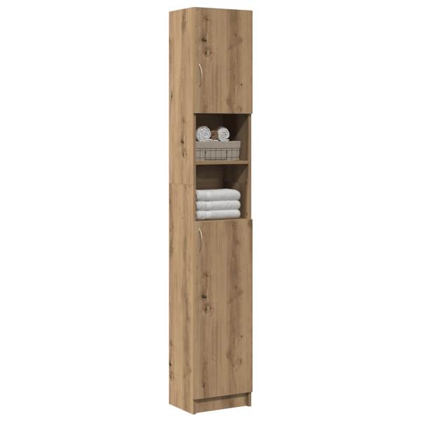 ARDEBO.de - Badschrank Artisan-Eiche 32x25,5x190 cm Holzwerkstoff