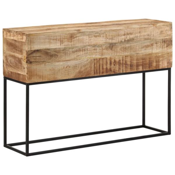 ARDEBO.de - Konsolentisch 110x30x75 cm Raues Massivholz Mango und Eisen