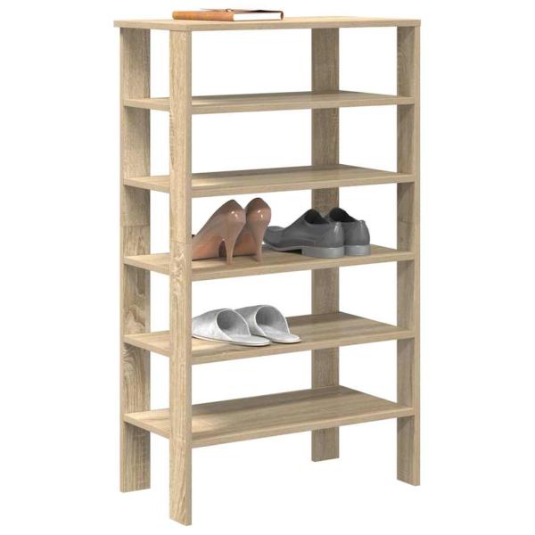 ARDEBO.de - Schuhregal Sonoma-Eiche 61x32x105 cm Holzwerkstoff