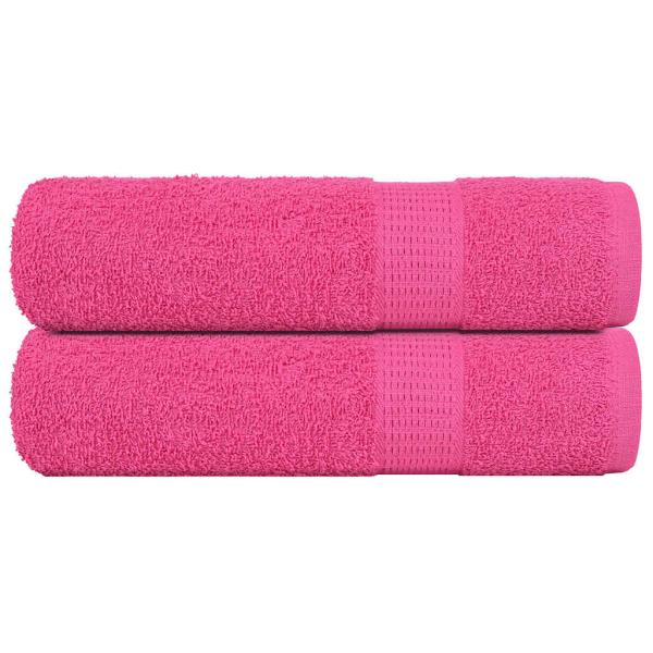 ARDEBO.de - Handtücher 2 Stk. Rosa 50x100 cm 360 g/m² 100% Baumwolle
