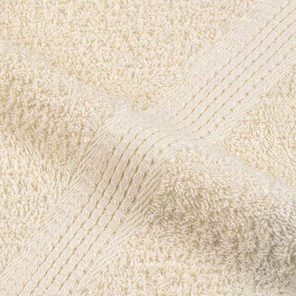 ARDEBO.de - Handtücher 2 Stk. Creme 100x200 cm 360 g/m² 100% Baumwolle