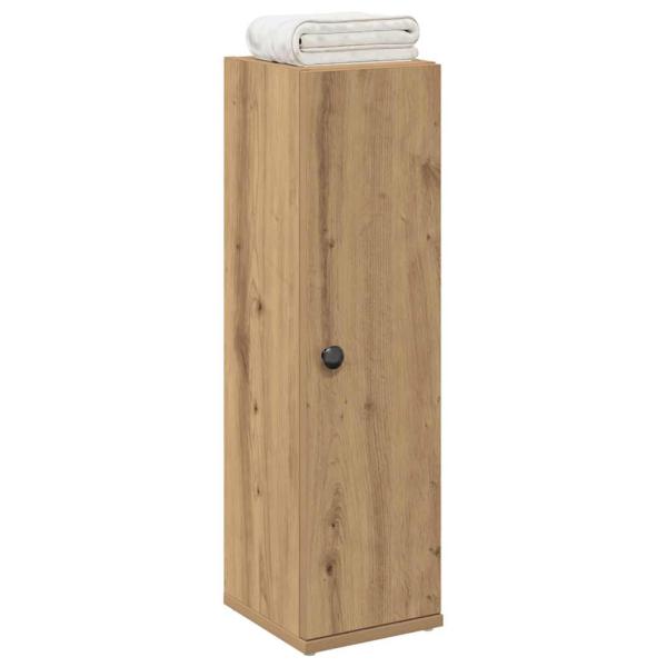 ARDEBO.de - Badezimmerschrank mit Rollenhalter Artisan-Eiche 20,5x22x72 cm