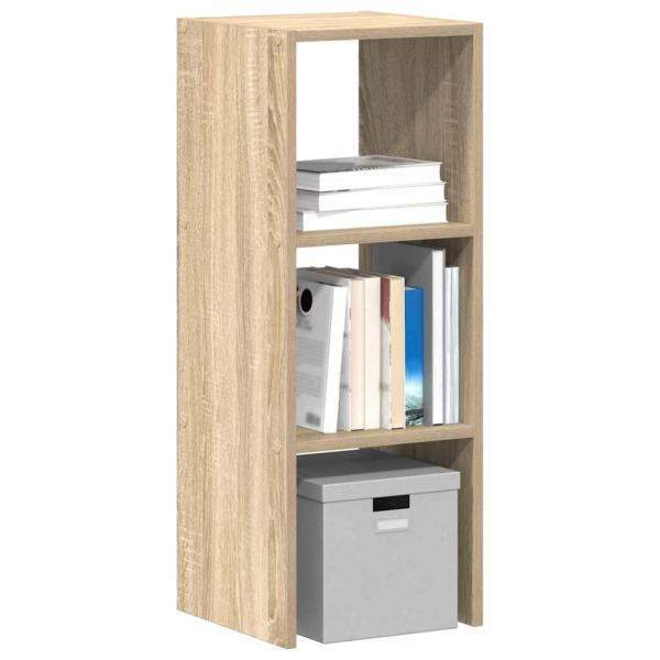 ARDEBO.de - Bücherregal Stapelbar Sonoma-Eiche 30x30x80 cm Holzwerkstoff