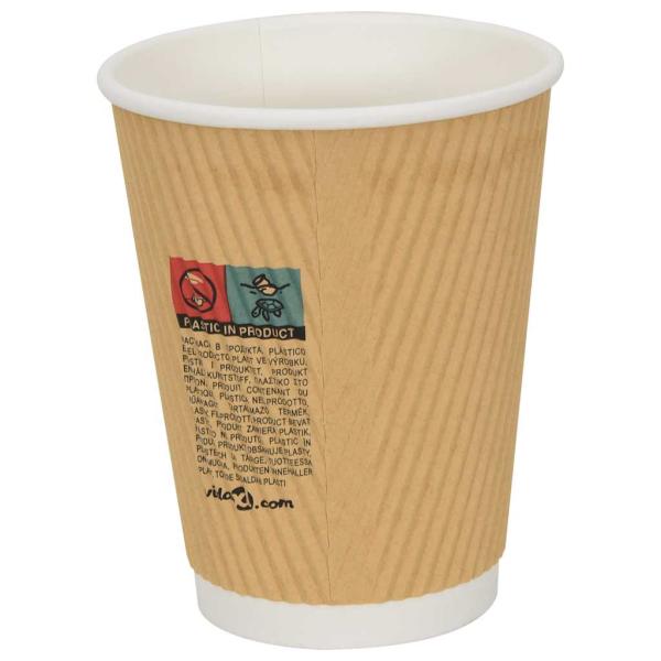 ARDEBO.de - Pappbecher mit Deckeln 1000 Stk. 12oz 300ml