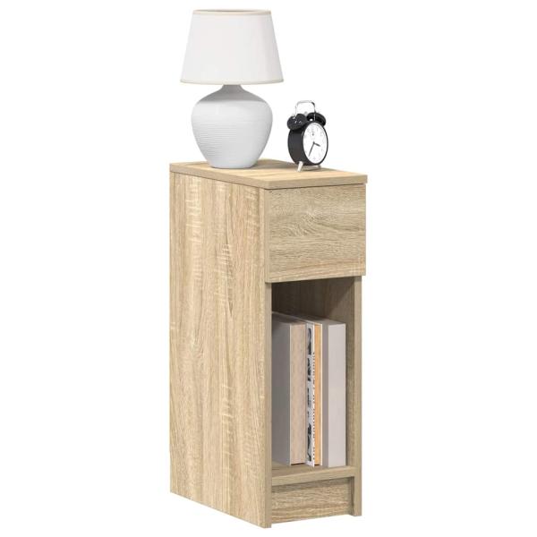 ARDEBO.de - Nachttisch mit Schublade Sonoma-Eiche 20x36x60 cm