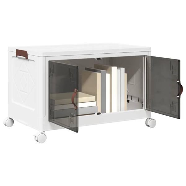 ARDEBO.de - Aufbewahrungsbox mit Rädern Stapelbar 75 L 65x40x41,5 cm