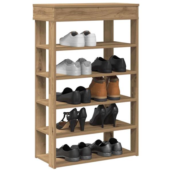 ARDEBO.de - Schuhregal Artisan-Eiche 60x30x98 cm Holzwerkstoff