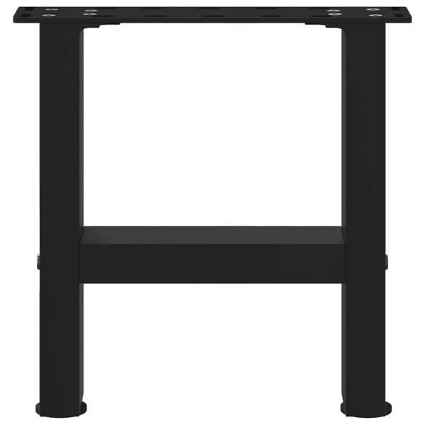 Couchtischbeine Schwarz 2 Stk. 30x(30-31) cm Stahl
