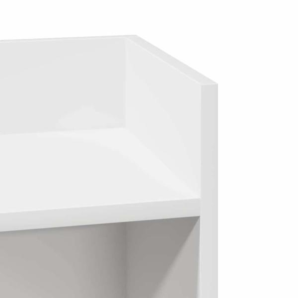 Beistelltisch mit Ablage Weiß 25,5x27x60 cm