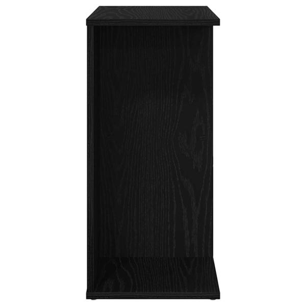 Nachttisch Schwarz Eichen-Optik 46,5x29x61 cm Holzwerkstoff
