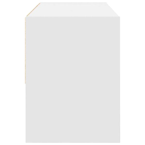 Schuhregal Stapelbar Weiß 89,5x30x40 cm