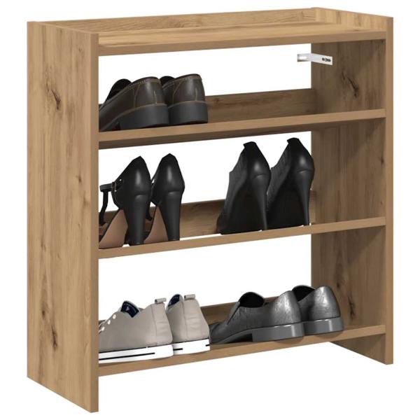 ARDEBO.de - Schuhregal Artisan-Eiche 60x25x62 cm Holzwerkstoff